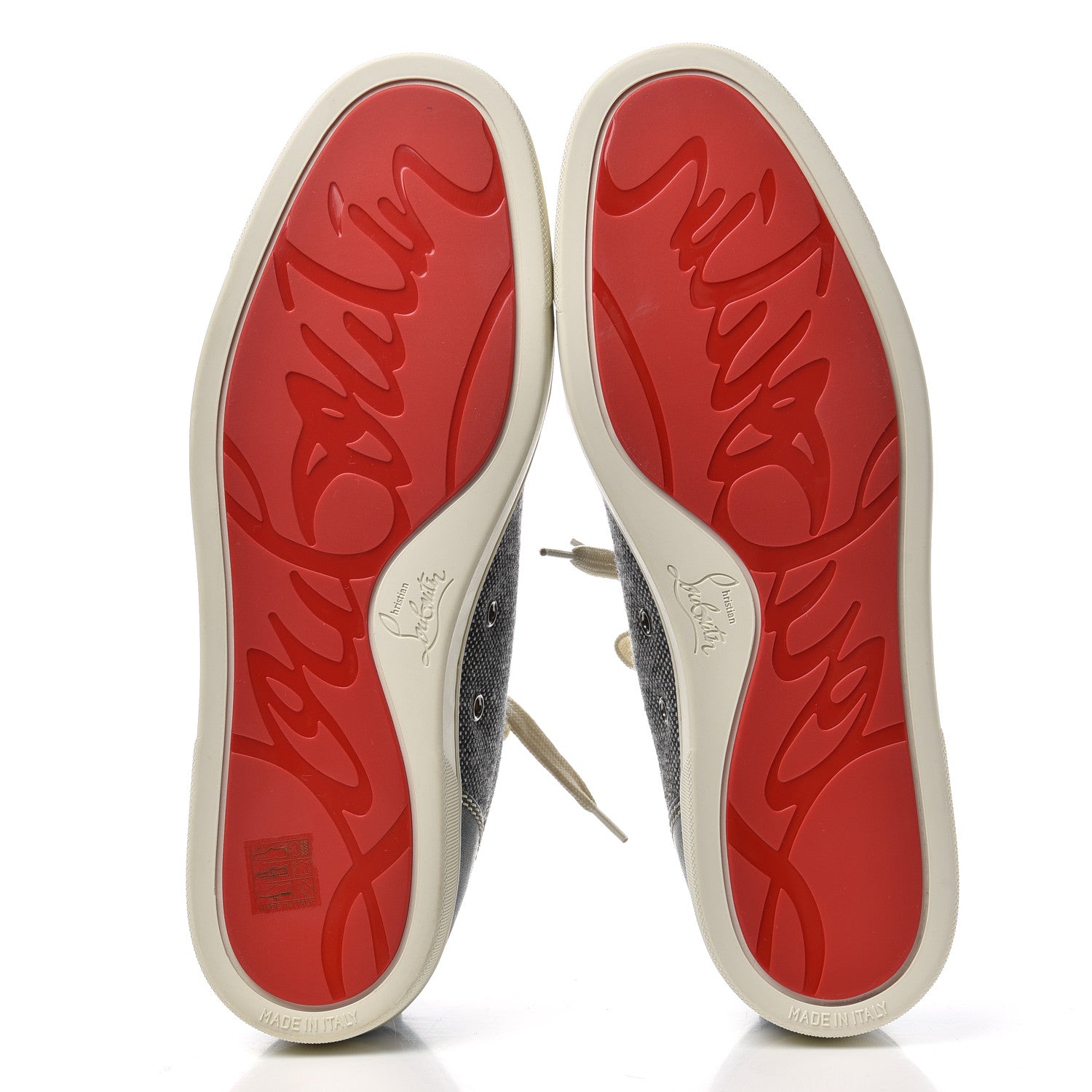 Christian Louboutin Calfskin Veau Velours Lisse Mens Louis Junior Flat Sneakers 42.5 Tsar 6 of 12