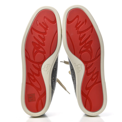 Christian Louboutin Calfskin Veau Velours Lisse Mens Louis Junior Flat Sneakers 42.5 Tsar 6 of 12