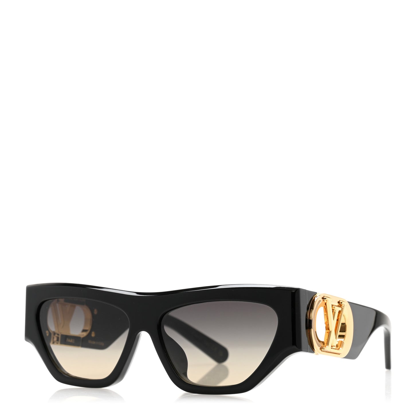 Acetate LV Link Square Sunglasses Z1661E Black