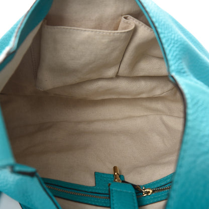 Gucci Calfskin Medium Jackie O Hobo Light Blue 5 of 12
