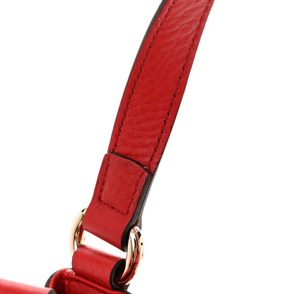 Gucci Pebbled Calfskin Medium Soho Shoulder Bag Tabasco Red 11 of 11