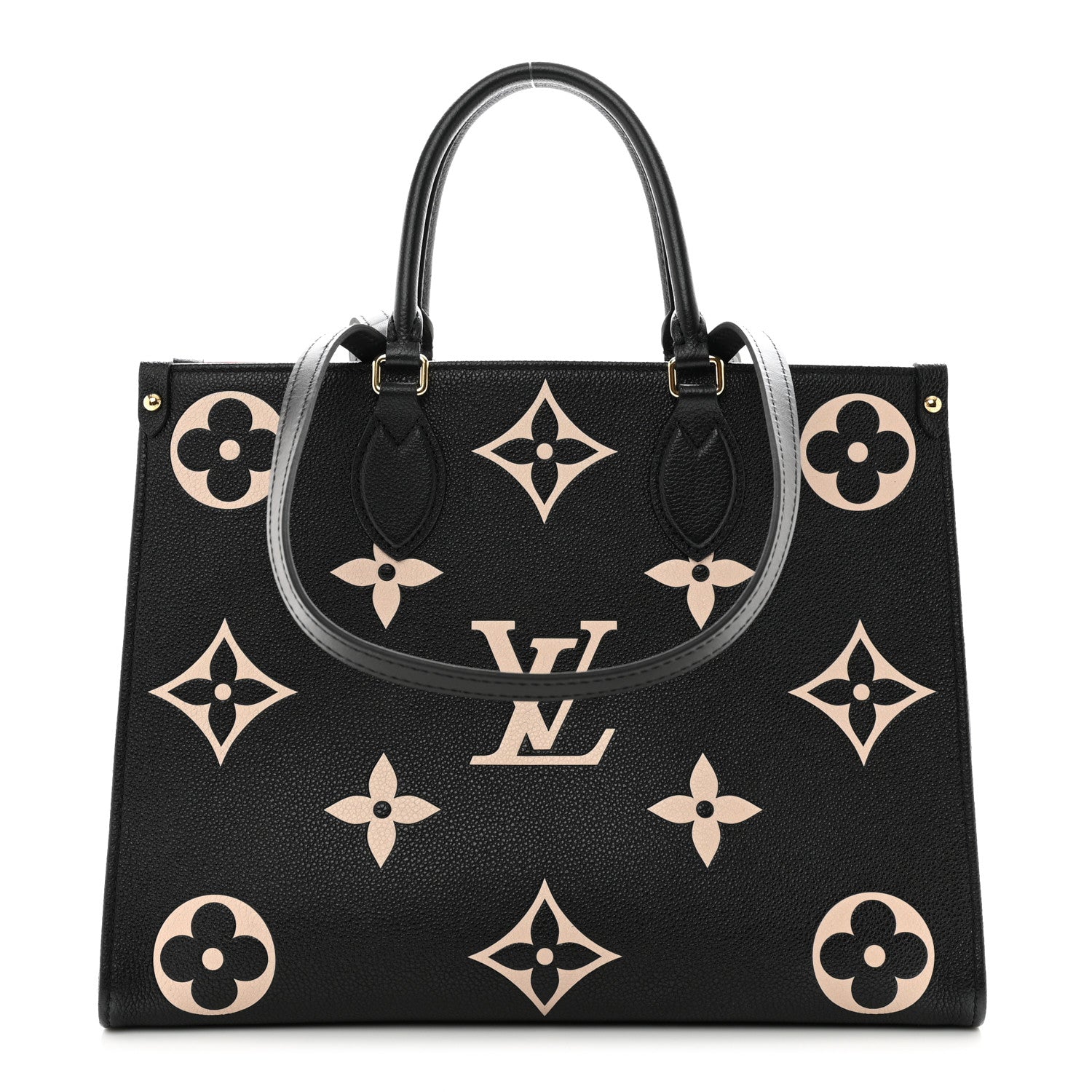 Louis Vuitton Empreinte Monogram Giant Onthego MM Black Beige 1 of 9
