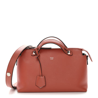 Fendi Vitello Dolce Medium By The Way Boston Bag Bloody Mary 1 of 11