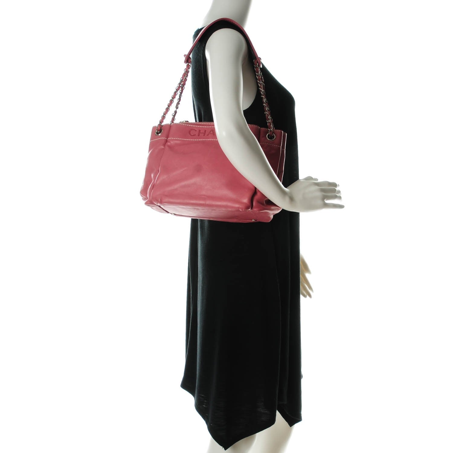 Chanel Lambskin Lax Accordion Hobo Pink 2 of 7
