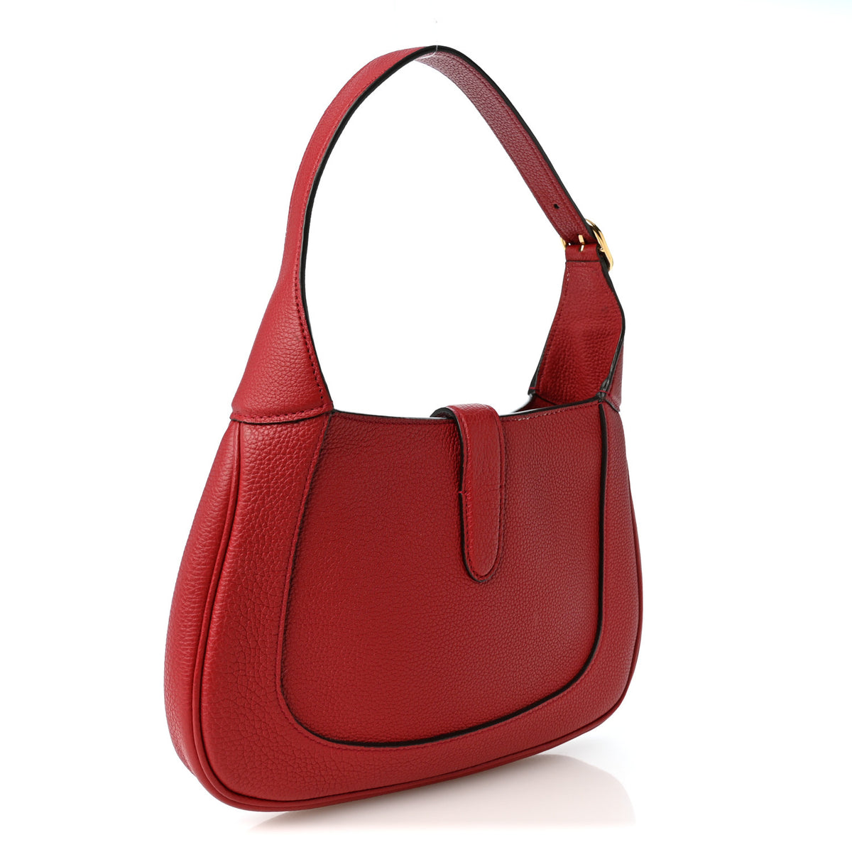 Gucci Ancora Calfskin Small Jackie 1961 Hobo Red 3 of 11