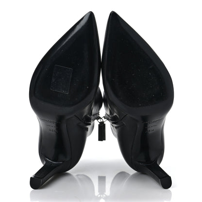 Saint Laurent Santiago Russo Kate 85 Zip Bootie 35.5 Black 5 of 9