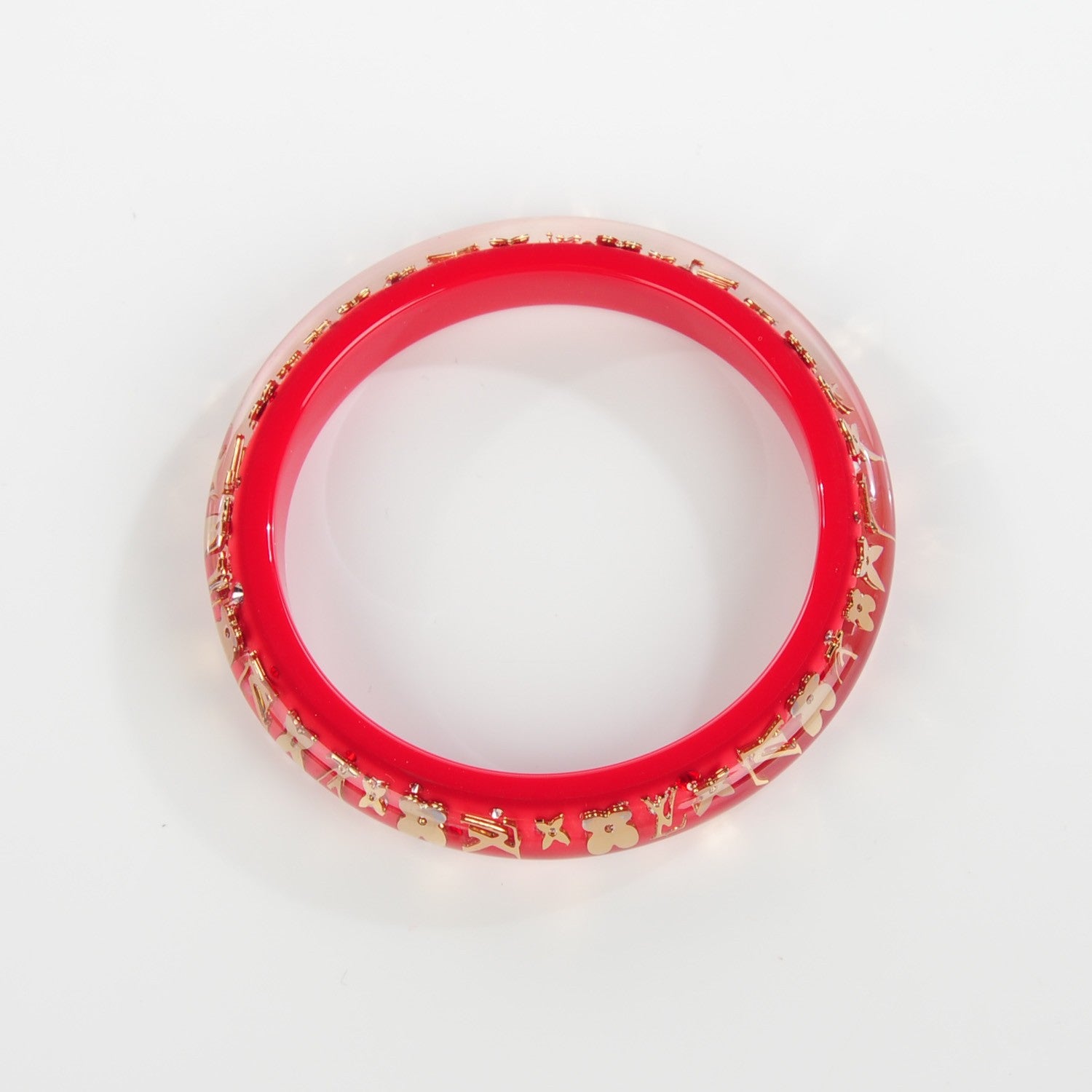 Louis Vuitton Resin Swarovski Medium Inclusion Bracelet PM Pomme D'Amour 3 of 5
