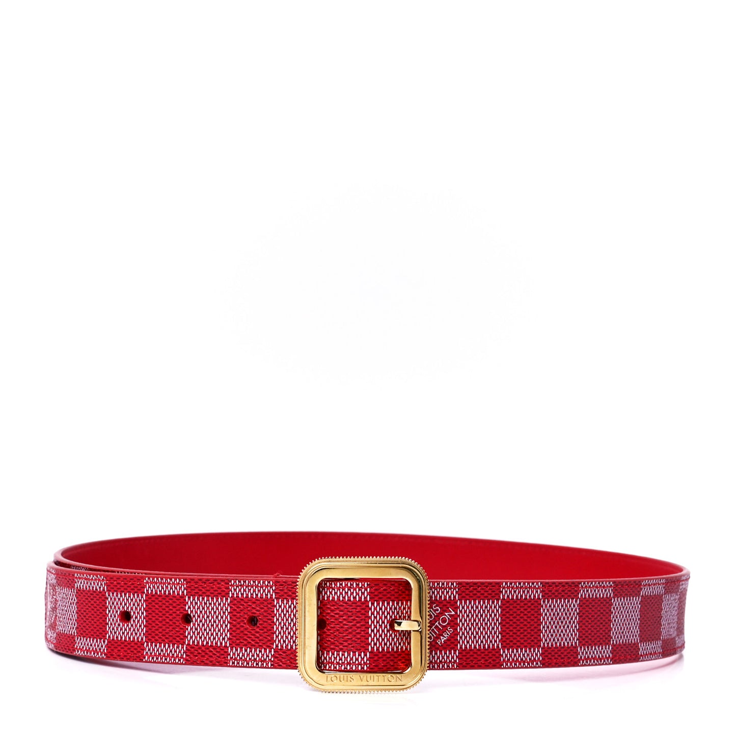 Damier Couleurs Tresor Belt Carmine