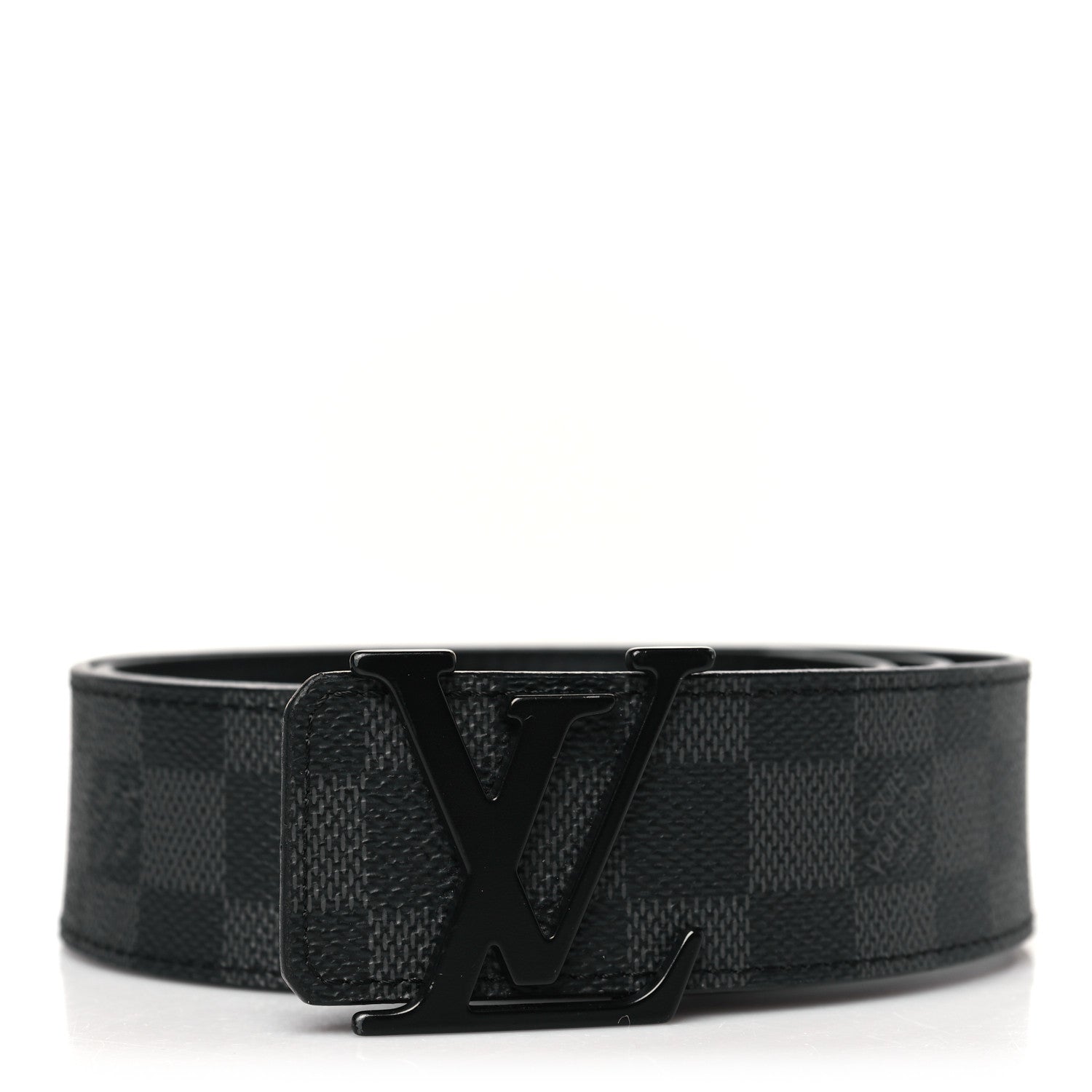 Louis Vuitton Calfskin Damier Eclipse 40mm LV Initiales Reversible 85 34 Belt 1 of 8