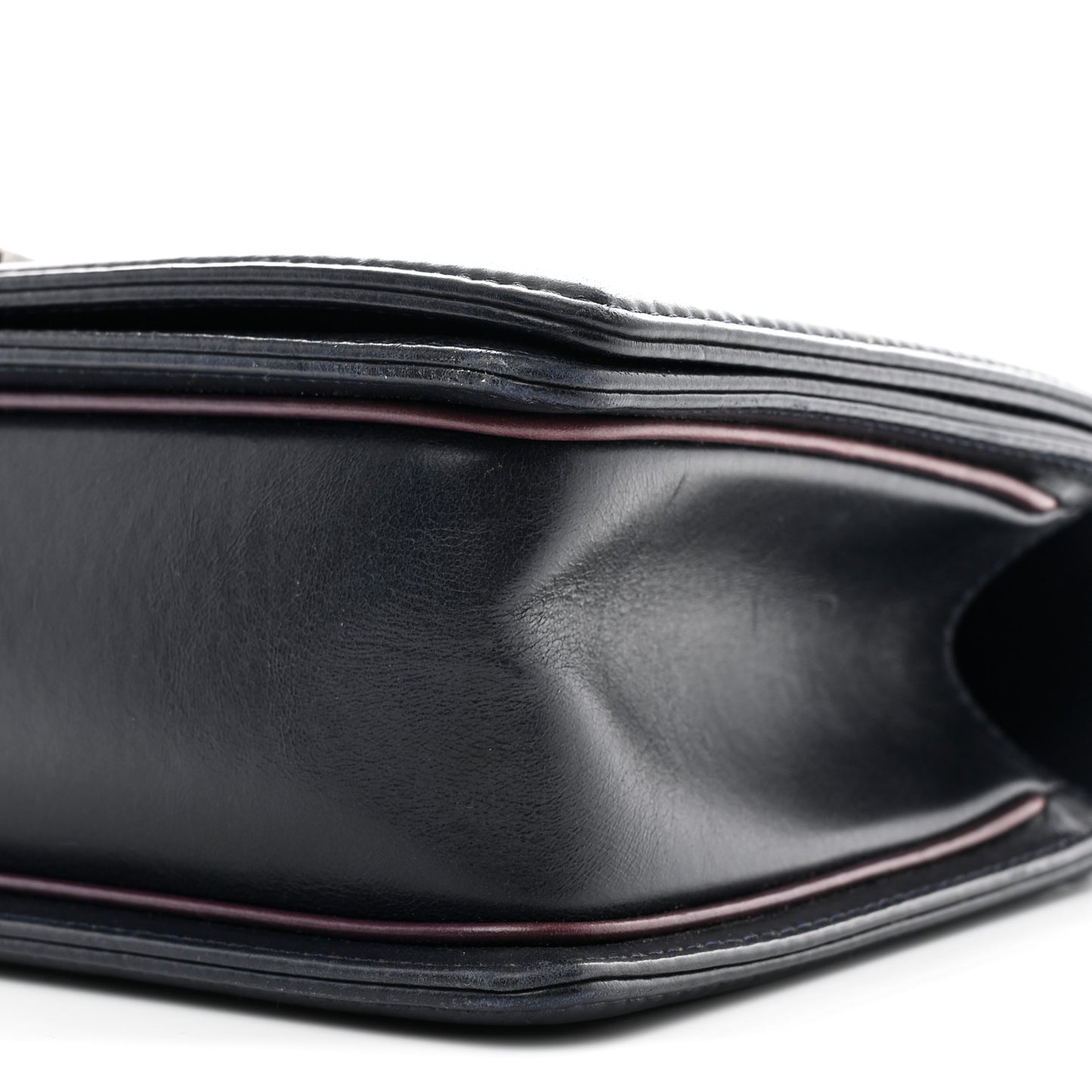 Calfskin Embossed New Medium Paris Salzburg Boy Flap Navy