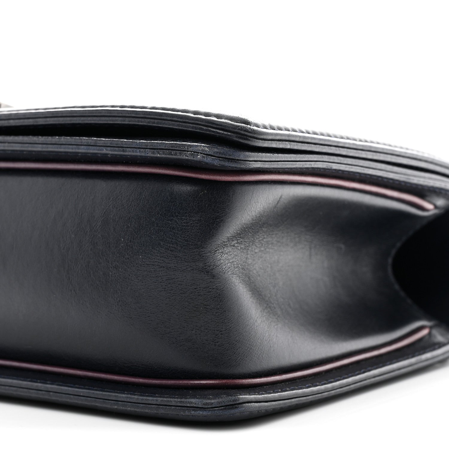 Chanel Calfskin Embossed New Medium Paris Salzburg Boy Flap Navy 10 of 11