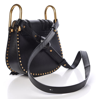 Chloe Calfskin Braided Mini Hudson Shoulder Bag Black 3 of 9