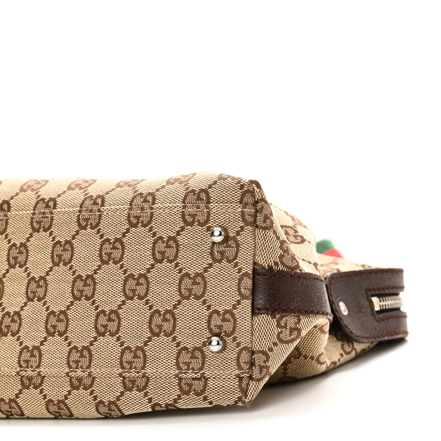 GG Monogram Web Pop Tote Brown