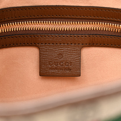 Gucci GG Supreme Monogram Azalea Calfskin Web Small Jackie 1961 Hobo Beige Ebony Brown Sugar 6 of 11