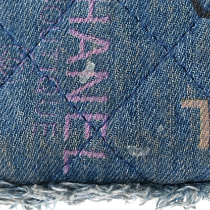 Chanel Denim Quilted Denim Mood Clutch With Chain Blue Multicolor 12 of 13
