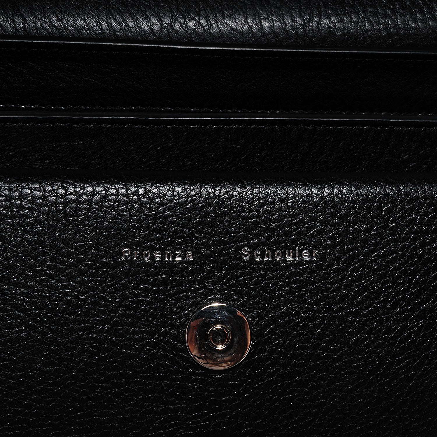 Proenza Schouler Textured Leather PS11 Classic Shoulder Bag Black 9 of 16