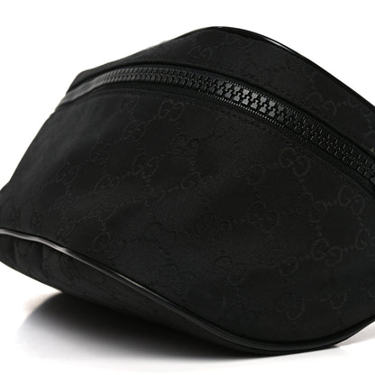 Gucci Nylon Monogram Fanny Pack Belt Bag Black 10 of 11
