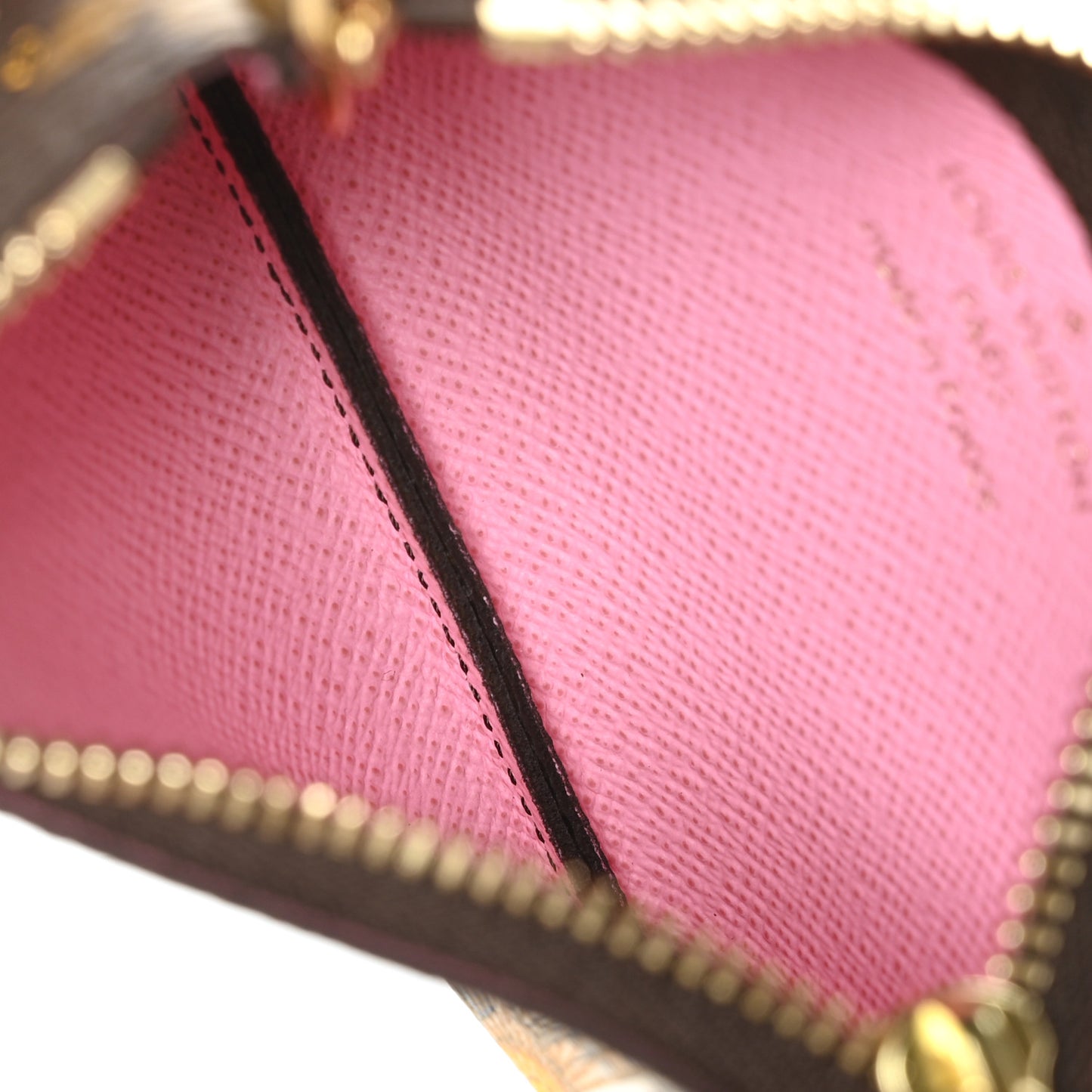 Monogram 2022 Christmas Animation Paris Key Pouch Pink