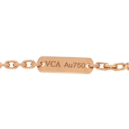 Van Cleef & Arpels 18K Rose Gold Carnelian Onyx Lucky Spring Open Wing Lady Bug Bracelet 3 of 4