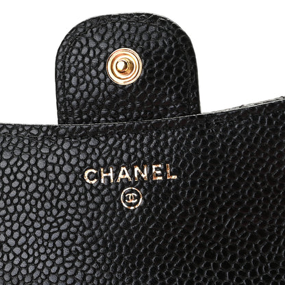 Chanel Caviar Quilted Compact Flap Wallet Black 8 of 10