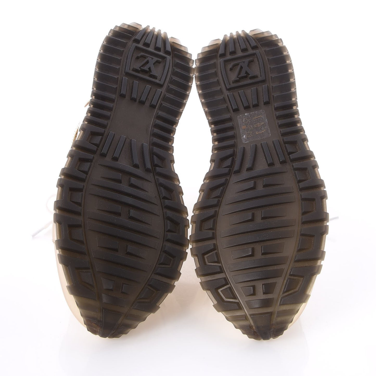 Metallic Patent Embossed Monogram Run Away Sneakers 37.5 Gold