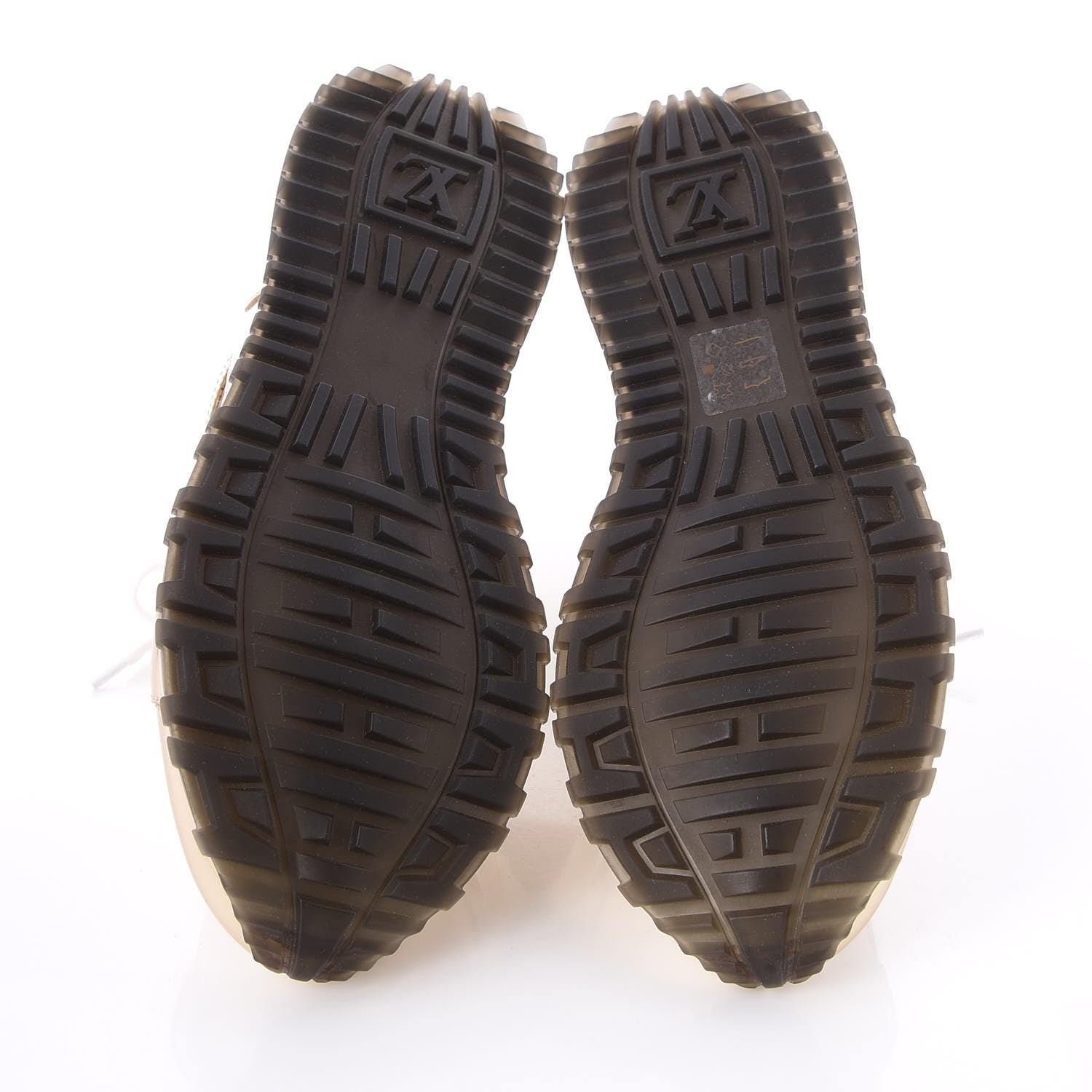 Louis Vuitton Metallic Patent Embossed Monogram Run Away Sneakers 37.5 Gold 5 of 8