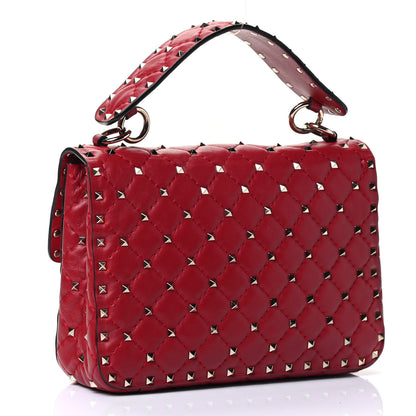 Valentino Garavani Nappa Medium Rockstud Spike Shoulder Bag Rosso Valentino 2 of 4