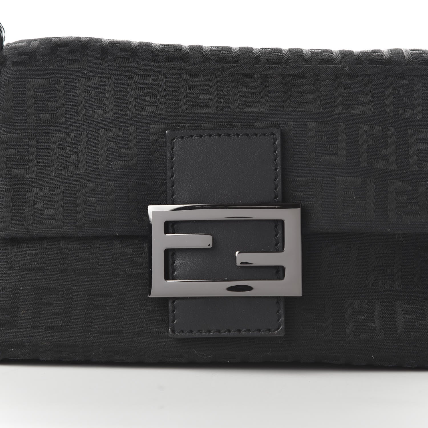 Fendi Zucchino Mini Mama Baguette Black 9 of 9