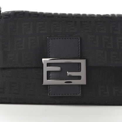 Fendi Zucchino Mini Mama Baguette Black 9 of 9