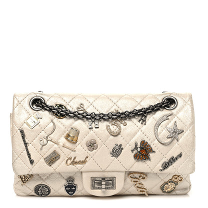 Chanel Aged Calfskin Lucky Charms 2.55 Reissue 225 Flap Ivory 1 of 10