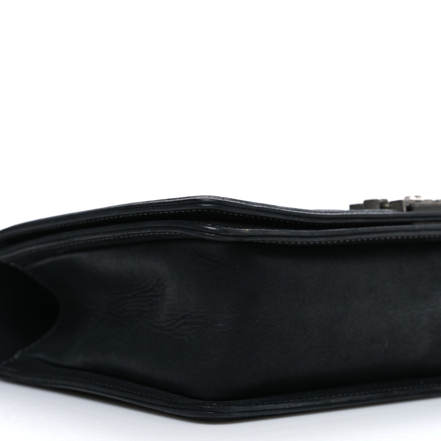 Suede Calfskin Quilted New Medium Boy Flap Black