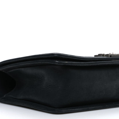 Chanel Suede Calfskin Quilted New Medium Boy Flap Black 9 of 11