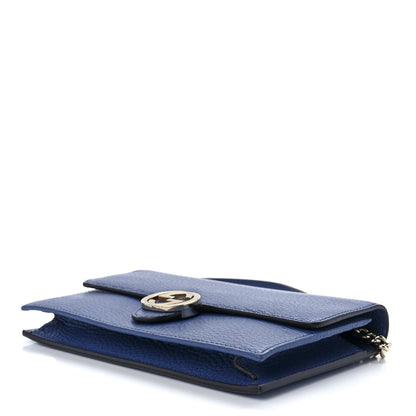 Gucci Dollar Calfskin Interlocking G Chain Wallet Caspian 9 of 11