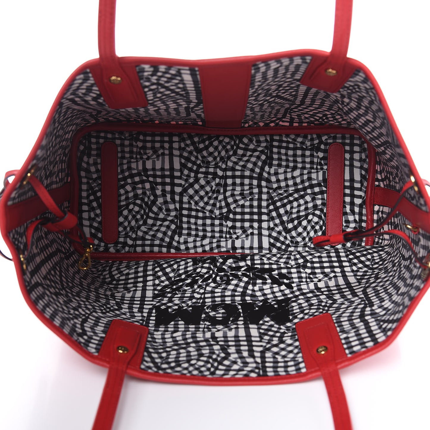 Visetos Medium Liz Reversible Shopper Tote Ruby Red