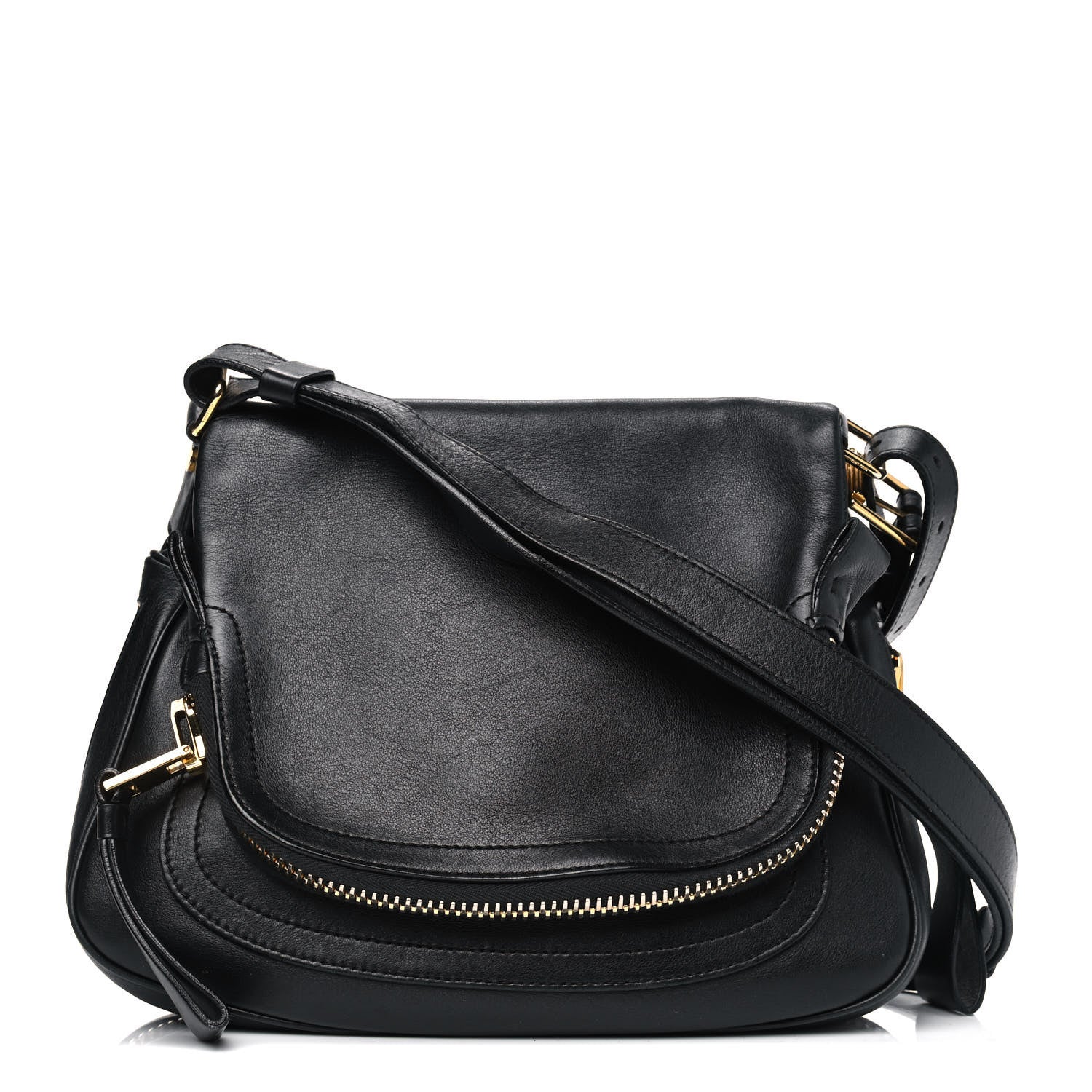 Tom Ford Calfskin Medium Jennifer Crossbody Bag Black 1 of 7
