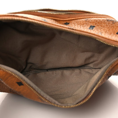 MCM Visetos Medium Fusten Belt Bag Cognac 6 of 9