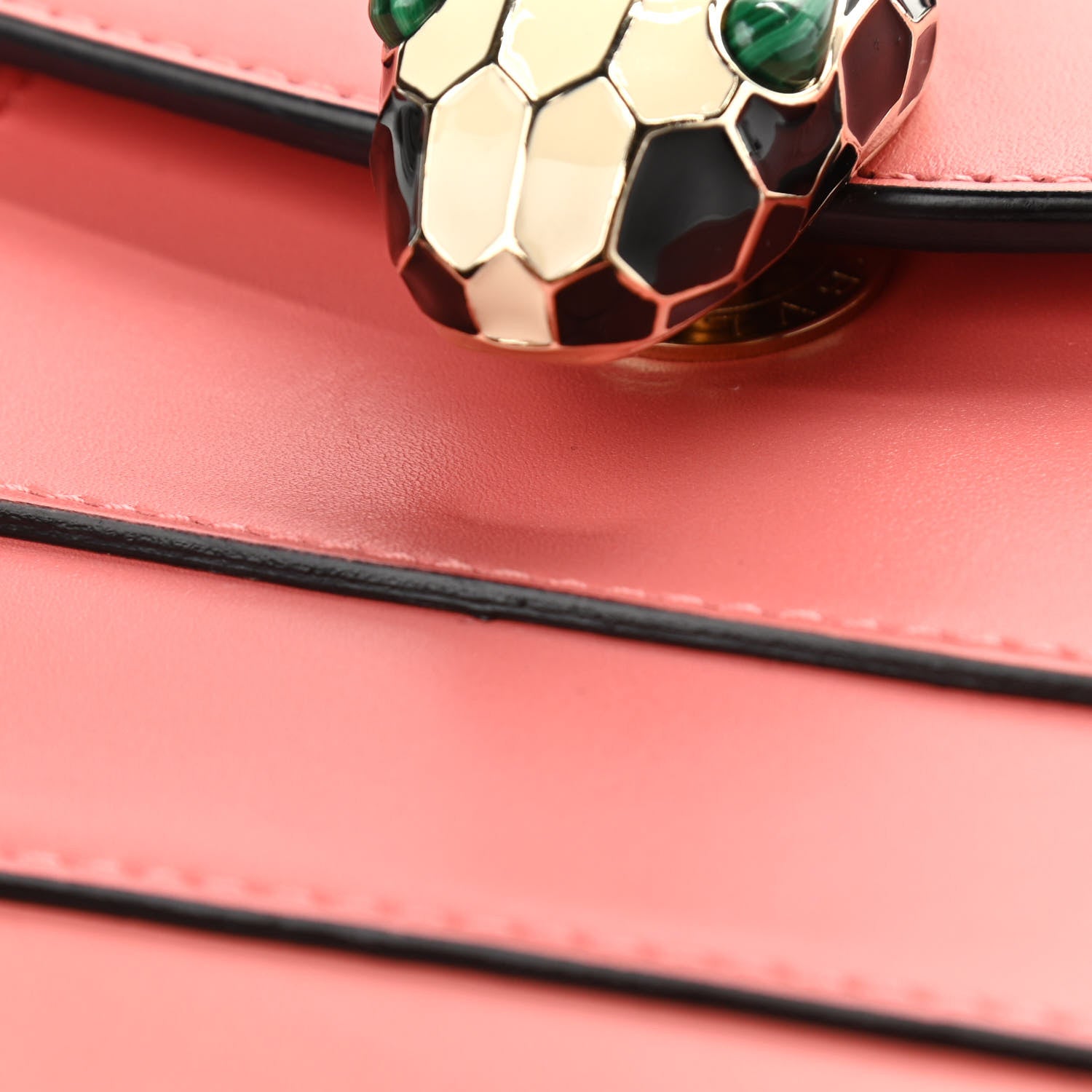 Bulgari Calfskin Serpenti Forever Crossbody Flamingo Quartz 17 of 18