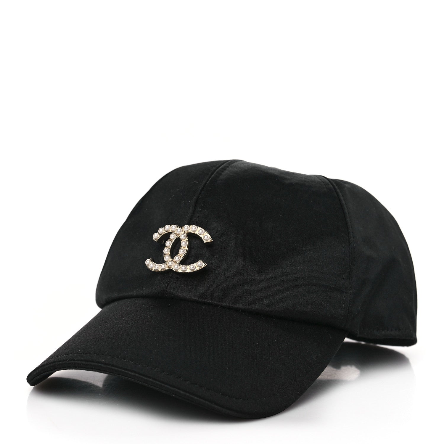Chanel Silk Pearl CC Cap Hat Black 1249121 – FASHIONPHILE