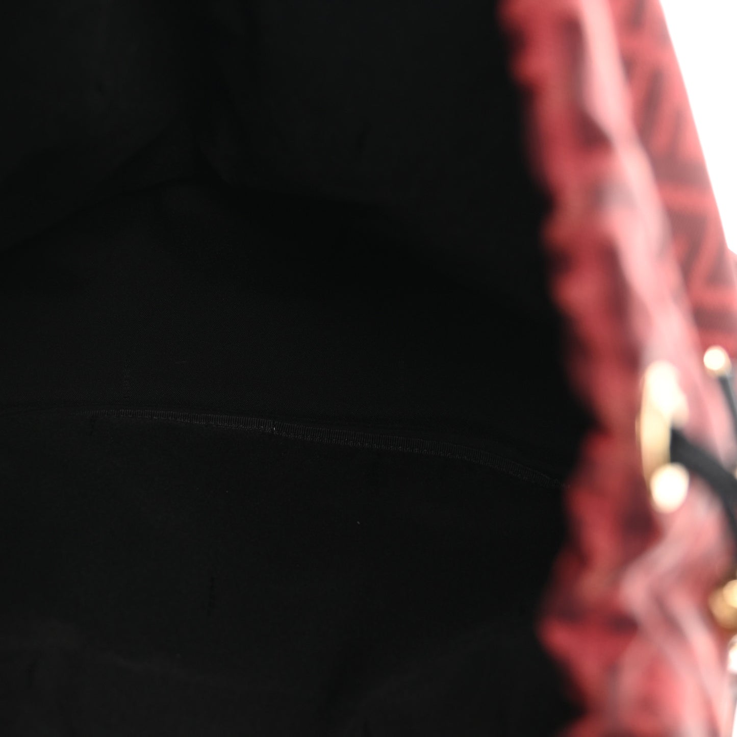 Recycled Fabric Jacquard Vitello Grace FF 1974 Large Fendi Strike Backpack Rosso Marlboro Black