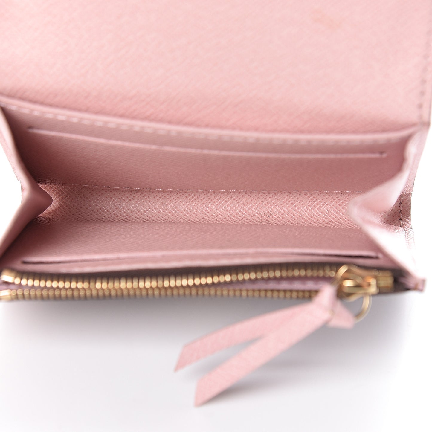 Damier Ebene Rosalie Coin Purse Rose Ballerine
