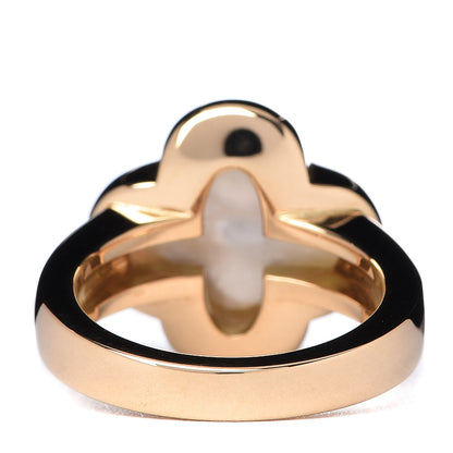Van Cleef & Arpels 18K Yellow Gold Mother of Pearl Pure Alhambra Ring 49 4.75 4 of 7