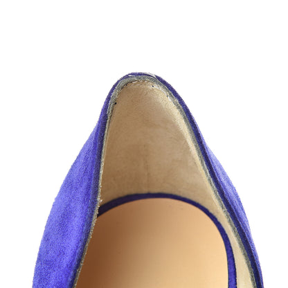 Christian Louboutin Veau Velour Iriza 100 Pumps 35.5 Purple Pop 8 of 11