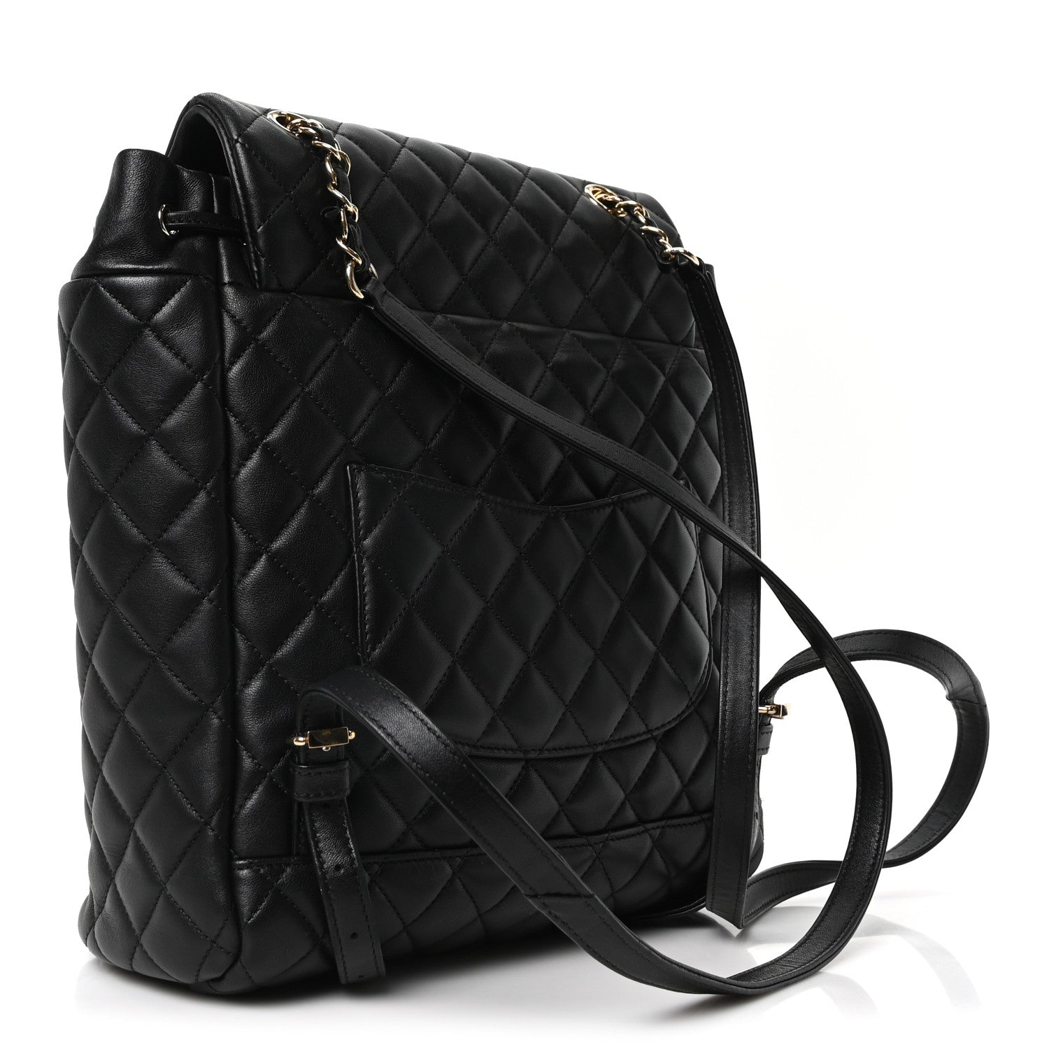 Chanel Lambskin Quilted Large Urban Spirit Backpack Black 3 of 10