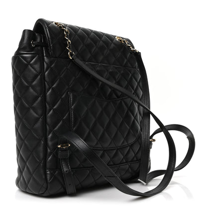 Chanel Lambskin Quilted Large Urban Spirit Backpack Black 3 of 10
