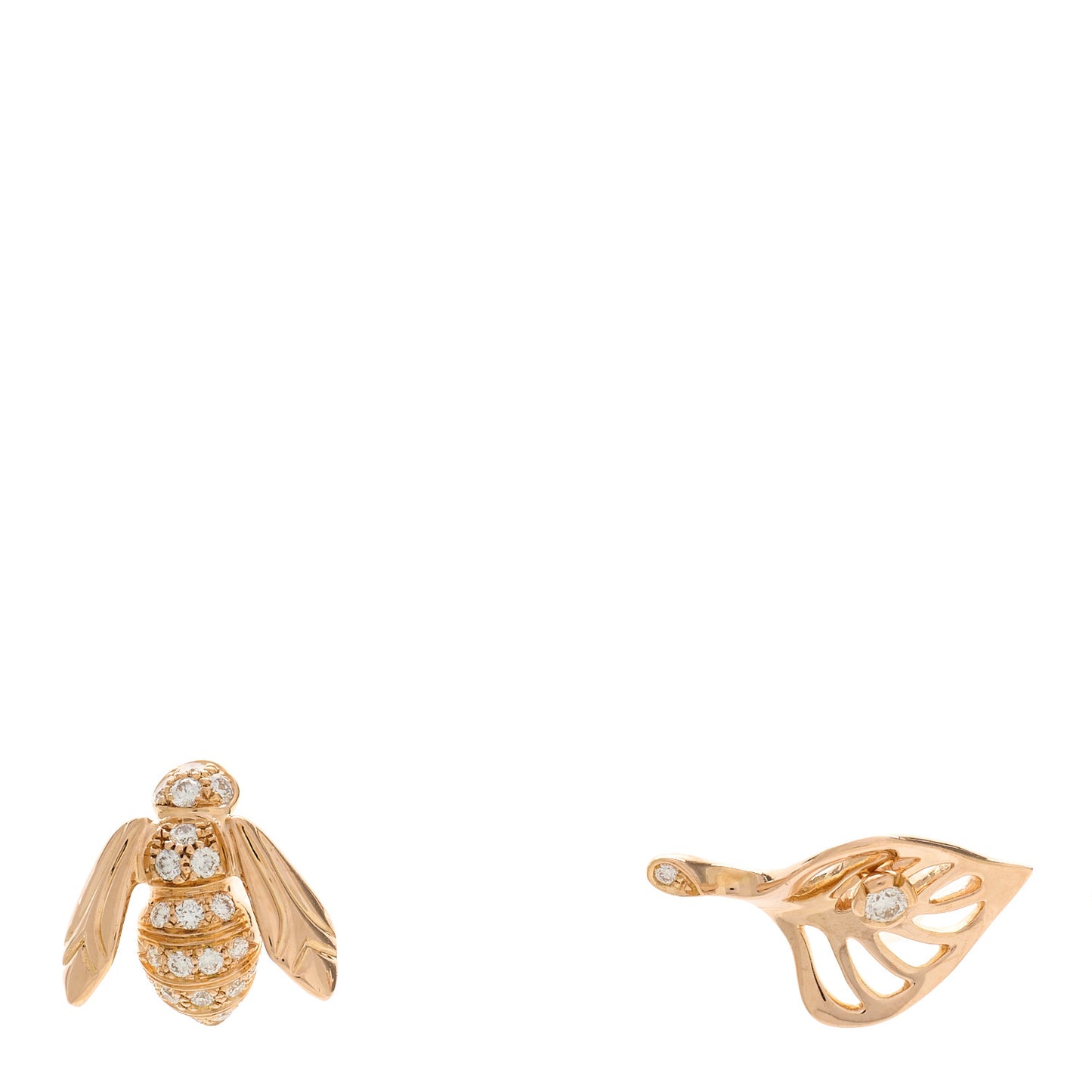 18K Rose Gold Diamond Pre Catelan Earrings