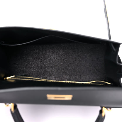 Hermes Epsom Kelly Sellier 28 Black 15 of 37