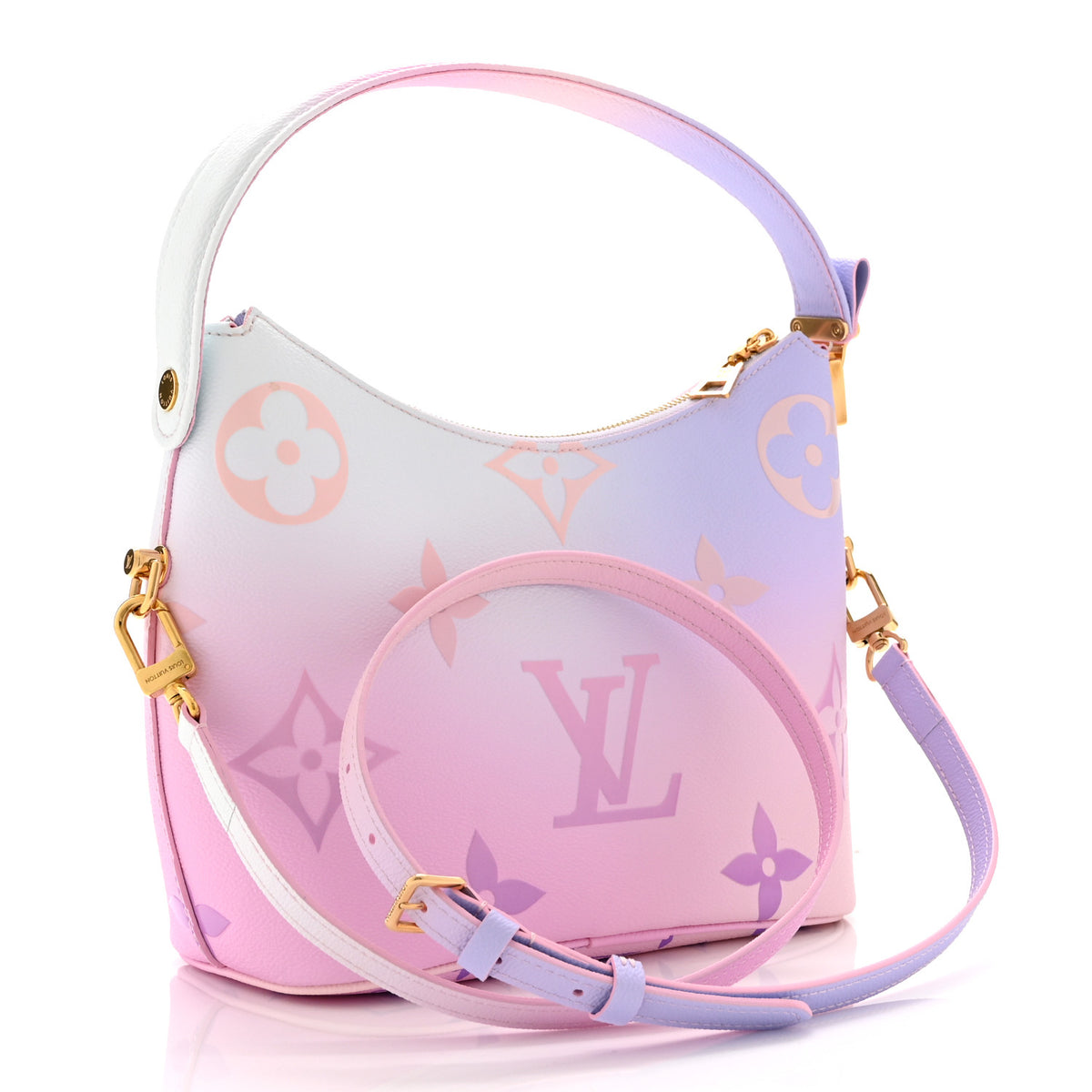 Monogram Giant Spring In The City Marshmallow Hobo PM Sunrise Pastel
