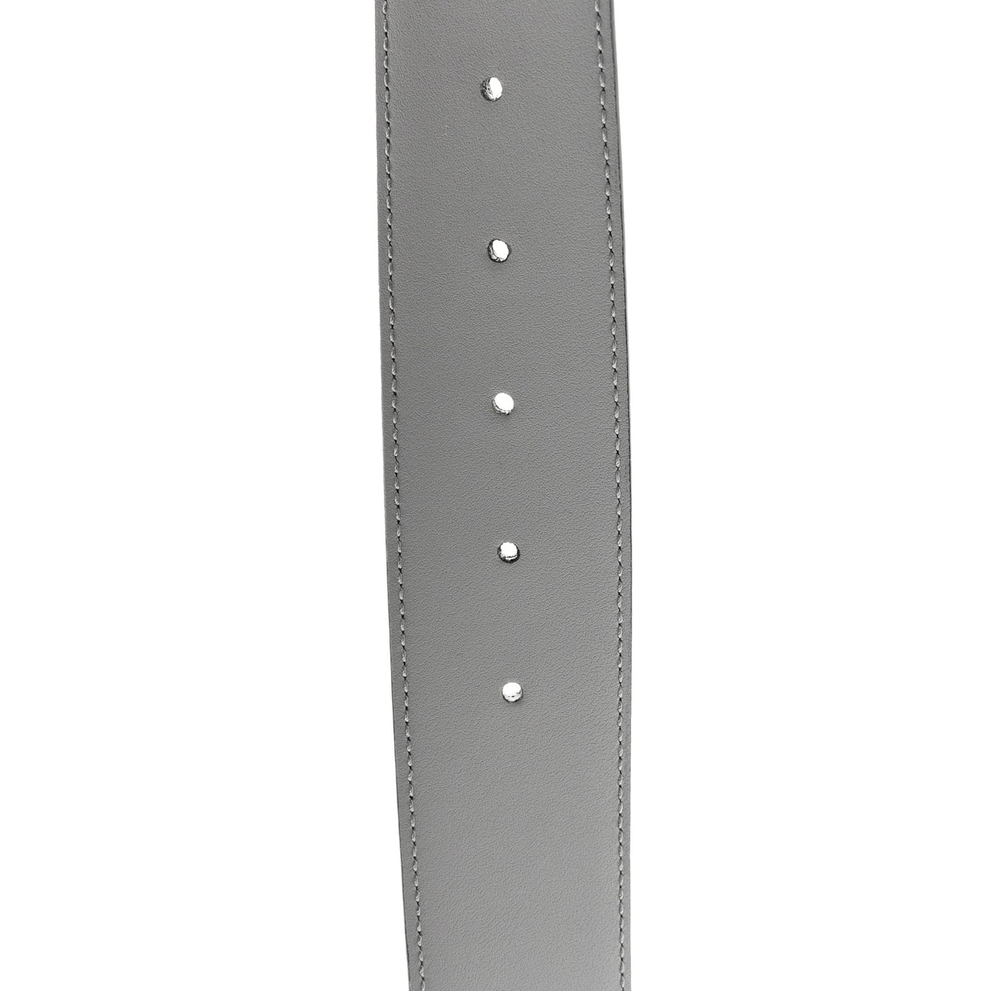 Azalea Calfskin Enamel Monochrome Double G 30mm 90 36 Belt Deep Grey