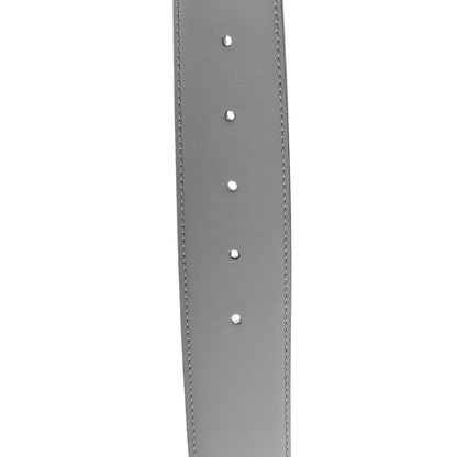 Gucci Azalea Calfskin Enamel Monochrome Double G 30mm 90 36 Belt Deep Grey 4 of 4