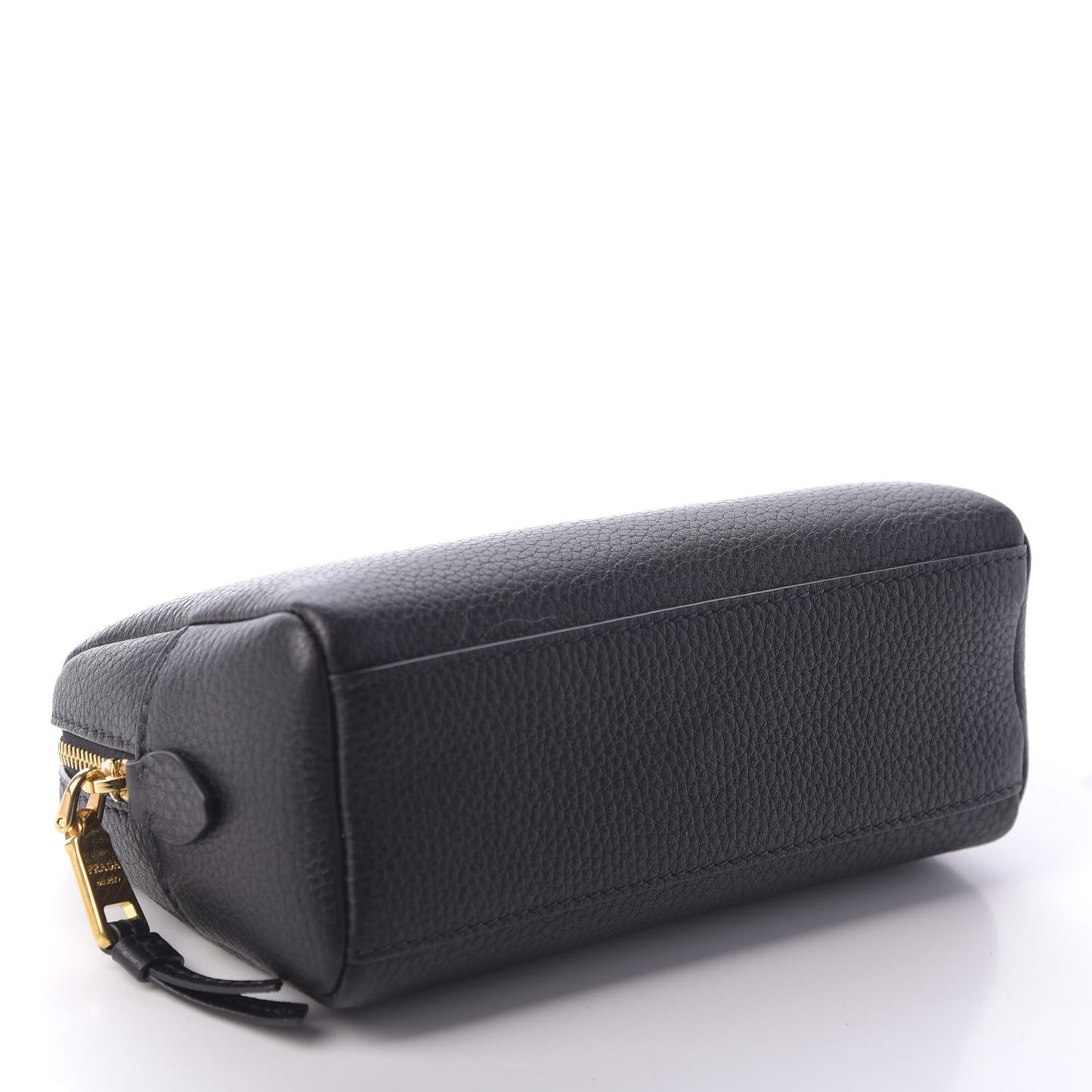 Vitello Daino Cosmetic Pouch Black